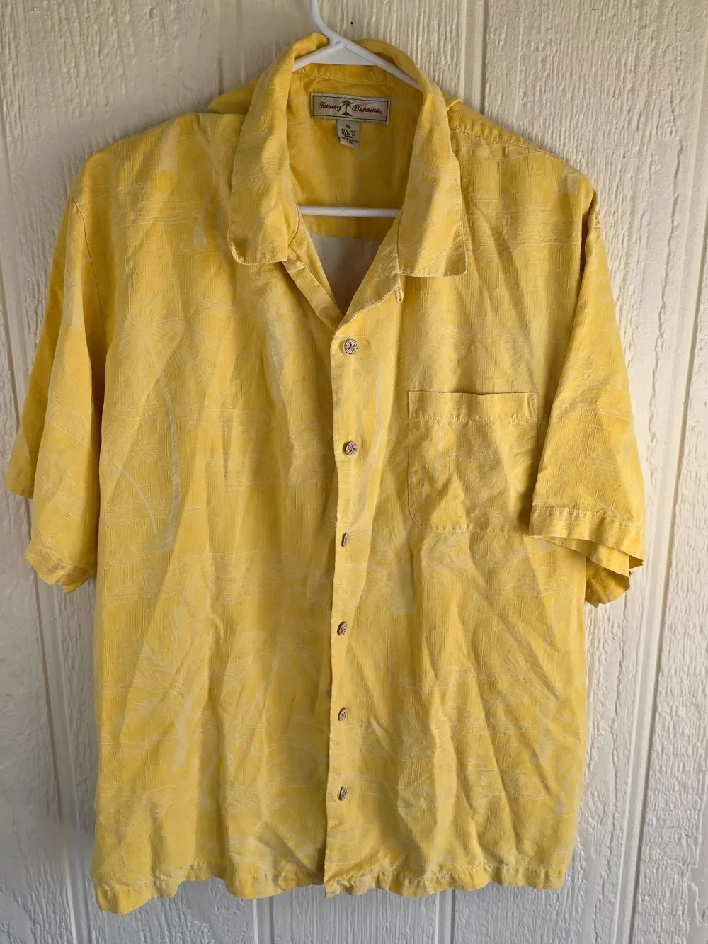 Men's Tommy Bahama Hawaiian Silk Shirt, Size XL